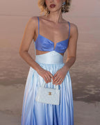 Sleeveless Gradient Long Dress