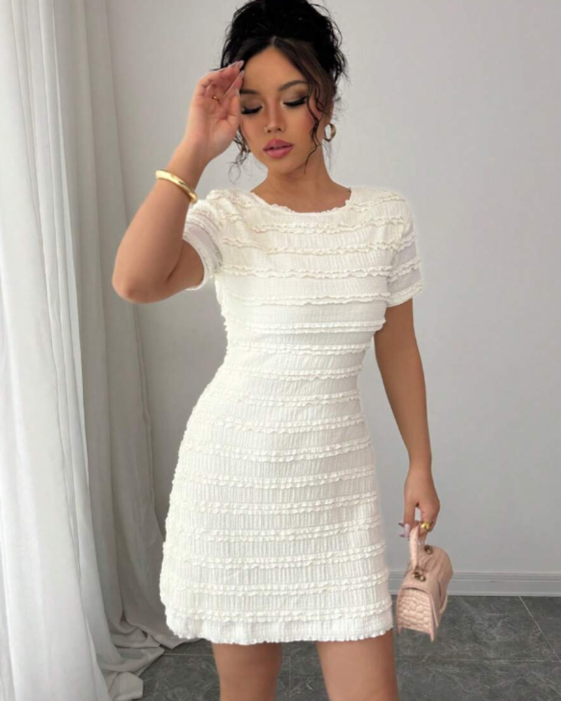 Ruffled Backless Dress