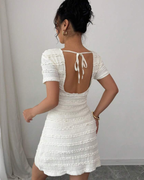 Ruffled Backless Dress