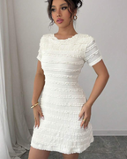 Ruffled Backless Dress