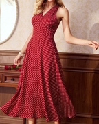 Polka Dot Maxi Dress