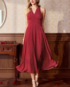 Polka Dot Maxi Dress
