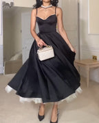 Elegant Sleeveless Double-Layer Dress