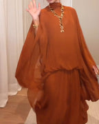 Elegant Chiffon Two-Piece Dress