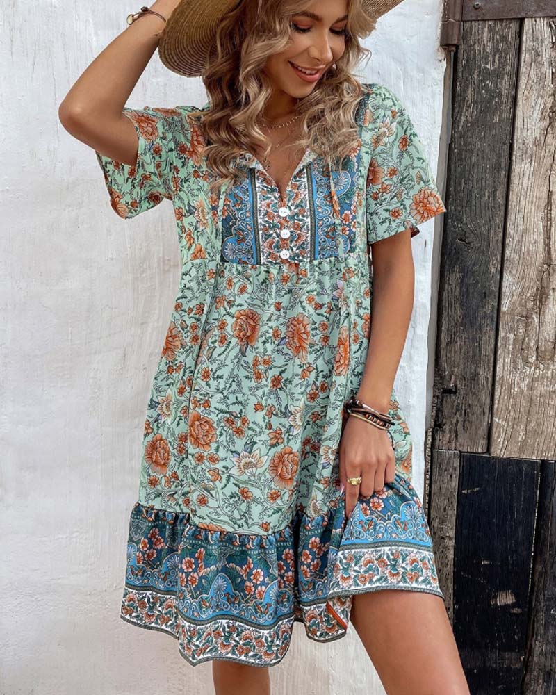 Bohemian Resort Style Dress