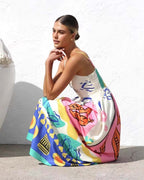Bohemian Resort Style Printed Sundress