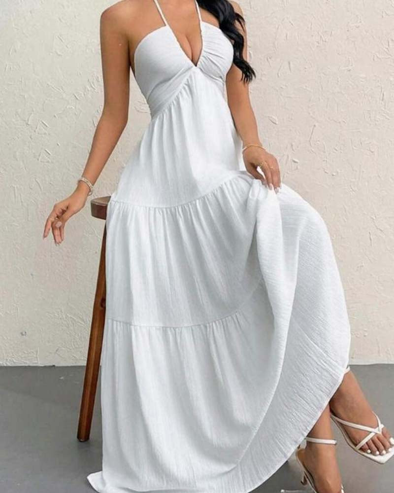 Summer Women's Halter Neck Dress