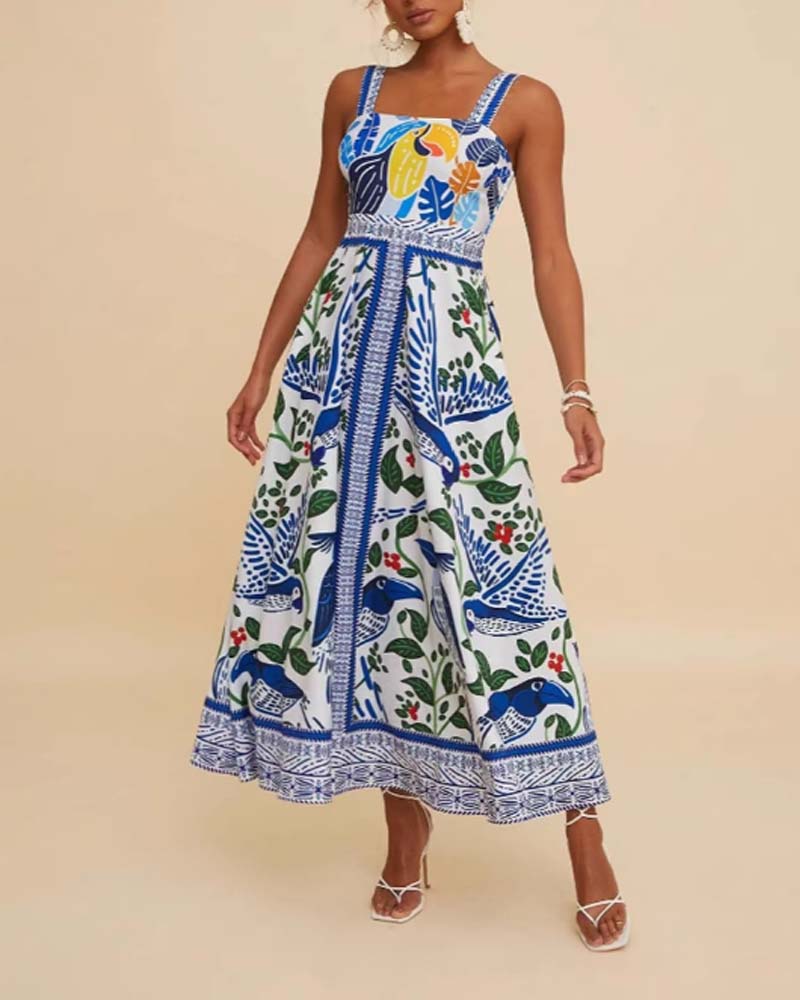 Printed Long Casual dress