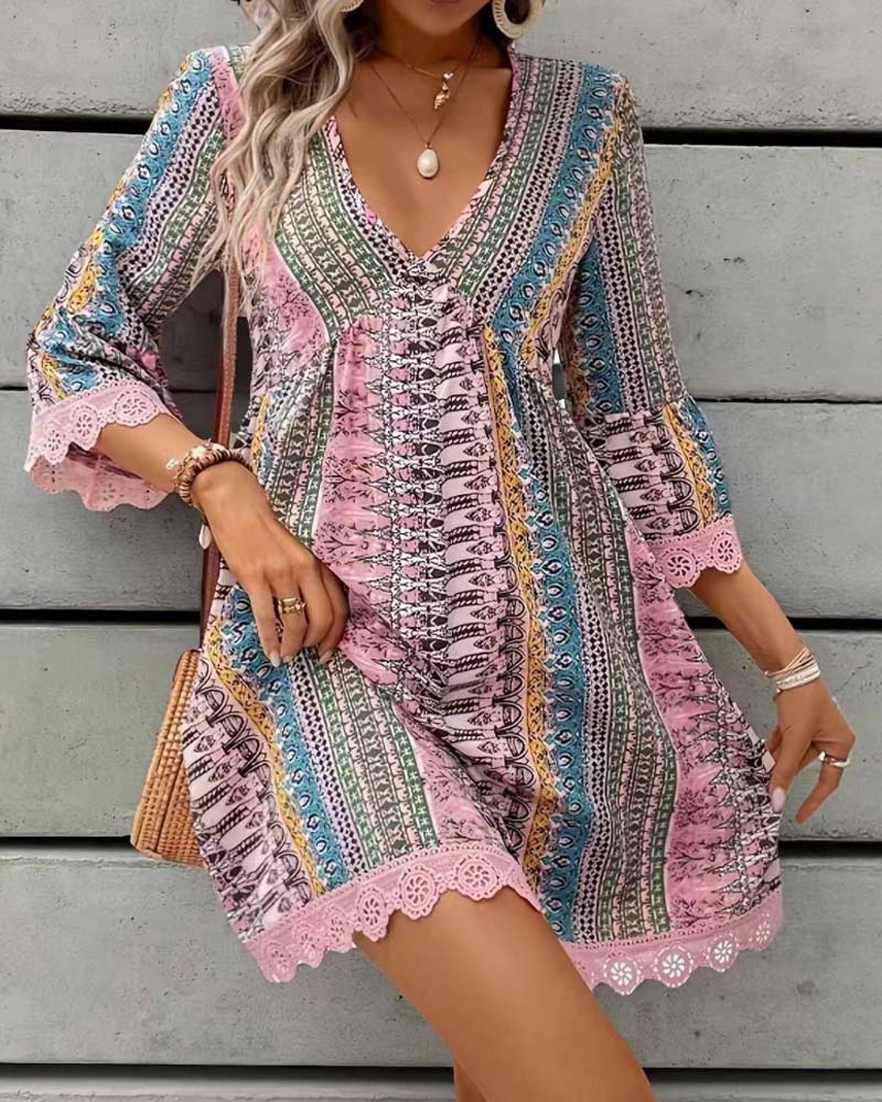 Lace Bohemian Style Dress