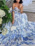 MISMI Ruffled tie-up printed dress