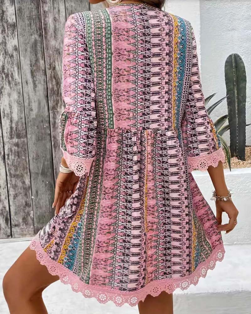 Lace Bohemian Style Dress