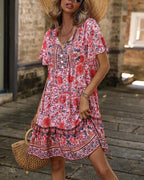 Bohemian Resort Style Dress
