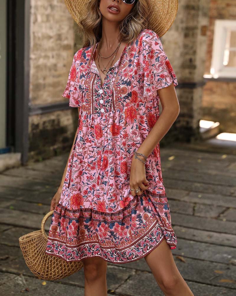 Bohemian Resort Style Dress